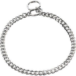 Sprenger Collar Flat Narrow Link СПРЕНГЕР ОШЕЙНИК для собак, короткое звено 3 мм с огранкой, хромированная сталь (Хромир. сталь ( 3 мм, 70 см))