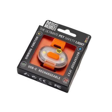 Світлодіодний ліхтарик для собак на нашийник Max & Molly Matrix Ultra LED Safety/Hanging Pack, помаранчевий (підвісний)