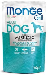 Monge Dog GRILL - Вологий корм для собак з тріскою 100 г