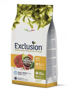 Exclusion Noble Grain Adult Beef Small Breed - Монопротеїновий корм з яловичиною для дорослих собак дрібних порід 7 кг, термін придатності до 11.26