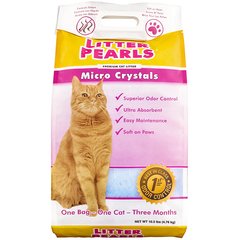 Litter Pearls Micro Crystals ЛИТТЕР ПЕРЛС МИКРО КРИСТАЛС кварцевый силикагелевый наполнитель для туалетов котов (45056( 4.76кг))