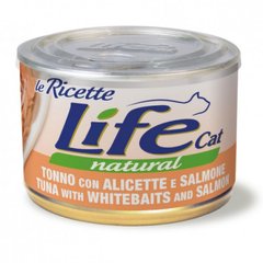LifeCat консерва для кошек с тунцом, анчоусами и лососем, 150 г