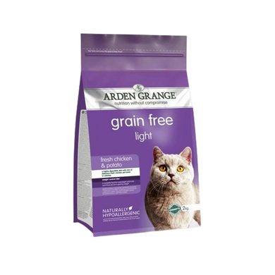 Arden Grange Adult Cat Light - Арден Гранж беззерновий дієтичний корм ​​для кішок зі свіжої куркою та картоплею, 400 г