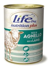 LifeDog "Nutrition Plus" - Консерва для собак ягня з рисом та овочами, 400 гр
