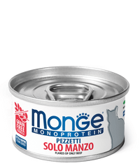 Monge Monoprotein Solo Manzo - Консервы для кошек с говядиной, 80 г