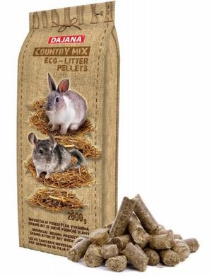Dajana "Country mix" Eco Pellets Універсальна підстилка для кроликів і шиншил 2 кг