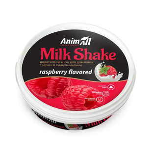 AnimAll MilkShake Додатковий корм для собак та котів з малиною, 30 г