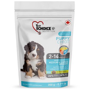 1st Choice Puppy Medium & Large Chicken - Сухой корм для щенков средних и крупных пород с курицей, 350 г