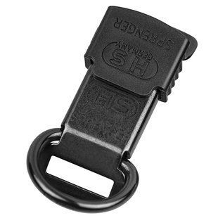 Sprenger Clic-Lock with D-Ring - Замок Clic-Lock з D-кільцем для нашийника собак, нержавіюча сталь (Воронена сталь)
