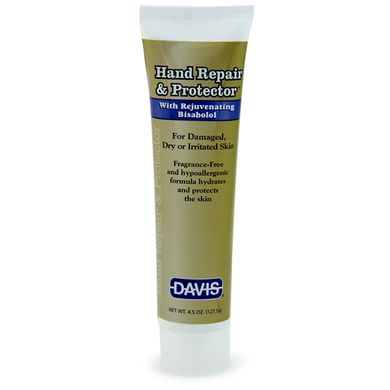 Davis Hand Repair & Protector - Дэвис Восстановление и защита крем для рук с бисабололом для грумеров и ветеринаров, 128 мл