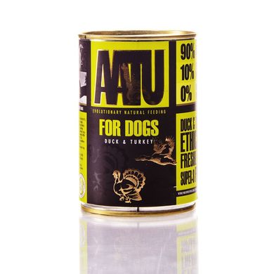 Aatu Wet for Dogs Duck & Turkey Консерва з качкою та індичкою для дорослих собак, 400 г