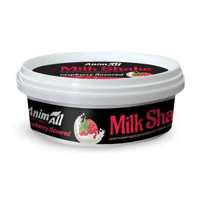 AnimAll MilkShake Дополнительный корм для собак и кошек с малиной, 30 г