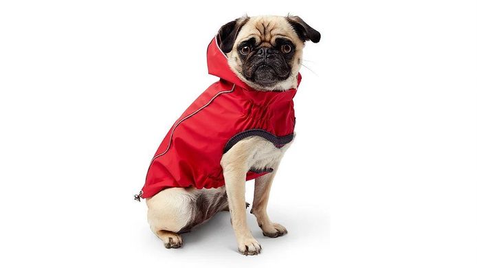 GF Pet Reversible raincoan red Двусторонний дождевик для собак красный