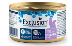 Exclusion Cat Giant Sterilized Chicken - Монопротеїнові консерви з куркою для стерилізованих котів великих порід