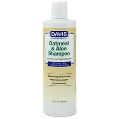 Davis Oatmeal & Aloe Shampoo - Девіс Гіпоалергенний шампунь для собак та котів, концентрат, вівсяне борошно з алое, 355 мл