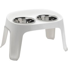 Moderna Skybar МОДЕРНА СКАЙБАР столик з мисками для собак (Білий ( 43x68.7x40 см ))