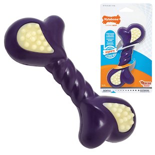 Nylabone Puppy Chew ПОДВІЙНА ДІЯ (Double Action) іграшка для цуценят (L, для щенков до 11 кг ( 16x6,5x4 см ))