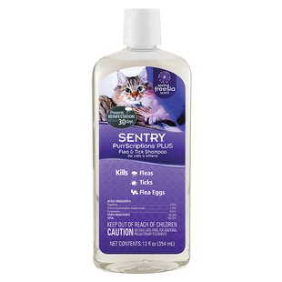 Sentry PurrScriptions Plus Spring Freesia Shampoo СЕНТРИ ПУРРСКРИПШНС ПЛЮС ФРЕЗИЯ шампунь от блох и клещей для котов (0,354)