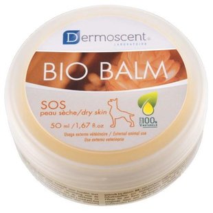 Крем-бальзам для сухой и потрескавшейся кожи лап, носа и мозолей Dermoscent BIO BALM 50мл