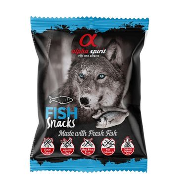 Alpha Spirit DOG Snacks Chicken - Полувологі ласощі для собак кубики з рибою, 50 г