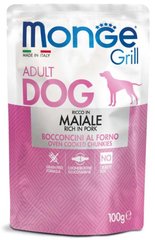 Monge Dog GRILL - Вологий корм для собак зі свининою 100 г