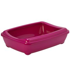 Moderna АРІСТ-О-ТРЕЙ ДЖУМБО туалет з бортиком для котів, 57Х43Х16,3 см (Яскраво-рожевий ( 57х43х16,3 см))