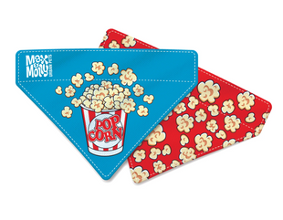 Бандана для собак на ошейник Max & Molly Bandana Popcorn с принтом Попкорн, S