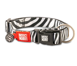 Ошейник для собак Max & Molly Smart ID Collar Zebra с принтом Зебра, XS