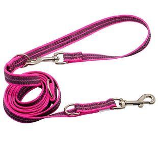 Sprenger Rubberized Leash - Прогумований повідець-перестібка для собак, рожевий, 2,3 м
