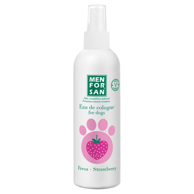 Одеколон для собак Menforsan Eau De Cologne For Dogs Strawberry з ароматом полуниці, 125 мл