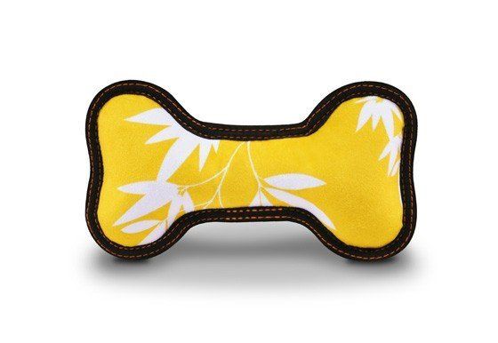 PetPlay Eco Play Bone Игрушка для собак Кость желтая малая