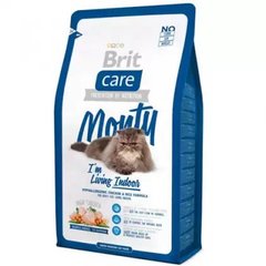 Brit Care Cat Monty I am Living Indoor - Сухой гипоаллергенный корм с курицей и рисом для взрослых кошек, живущих в помещении