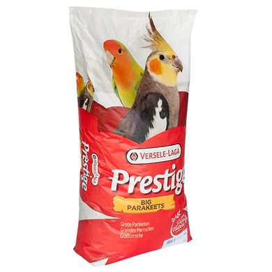 Versele-Laga Prestige Big Parakeet - Повседневная зерновая смесь корм для средних попугаев, 20 кг