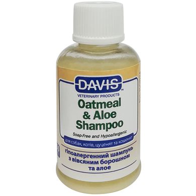 Davis Oatmeal & Aloe Shampoo - Дэвис Гипоаллергенный шампунь для собак и котов, концентрат, овсяная мука с алоэ, 50 мл