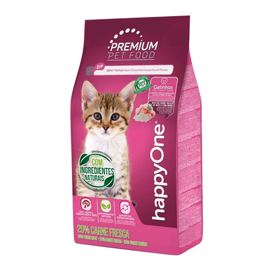 happyOne Premium Kitten Fresh Meat - Сухий корм для кошенят зі свіжим м’ясом, 1,5 кг