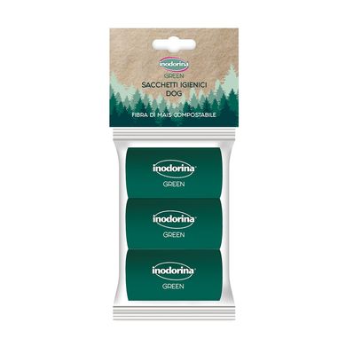 Inodorina Green пакетики для прибирання з кукурудзяного волокна 3 шт