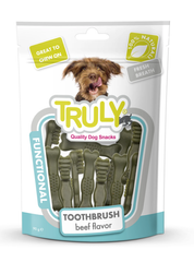 Truly Toothbrush beef flavor - Ласощі для собак для чищення зубів зі смаком яловичини 90 г
