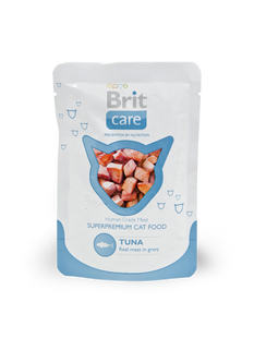 Brit Care Tuna Pouch - Консерва з тунцем для дорослих котів, 80 г