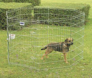 Savic ДОГ ПАРК (Dog Park) вольер для щенков, цинк, 8 панелей (Цинк ( 14.8кг ))