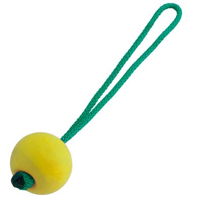 Sprenger плавающий резиновый мяч с ручкой для собак (Жовтий ( диаметр 6,5 см))