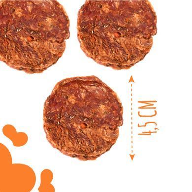 Ласощі для собак від 3-х місяців Mavsy Refined jerky DUCK CHIPS WITH CHIA SEEDS AND CARROTS чіпси з качки з насінням чіа та морквою, 50 г
