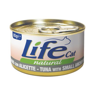 LifeCat консерва для котов тунец с анчоусами, 85 г