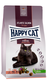Happy Cat Sterilised Atlantik-Lachs - Сухий корм для стерилізованих котів з атлантичним лососем, 4 кг