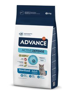 Advance Cat Sterilized Turkey - Сухой корм для стерилизованных котов с индейкой, 6 кг