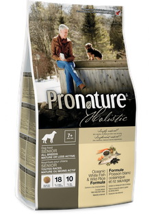 Pronature Holistic Dog Oceanic White Fish & Wild Rice (17/10) - Сухой корм для собак с океанической белой рыбой