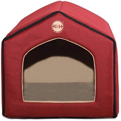 K&H Indoor Pet House домик для котов и собак малых пород (Червоний ( 41x38х36 см))