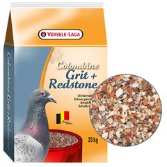 Versele-Laga Colombine Grit+RedStone ВЕРСЕЛЕ-ЛАГА ГРИТ С КРАСНЫМ КАМНЕМ минеральная добавка для птиц (20кг)