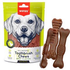 Wanpy Toothbrush Chews Beef - Ванпи зубная щетка со вкусом говядины лакомства для собак 100 г