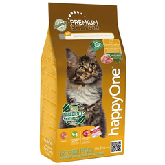 happyOne Premium Sterilized Cat Fresh Meat - Сухой корм для стерилизованных кошек со свежим мясом, 1,5 кг