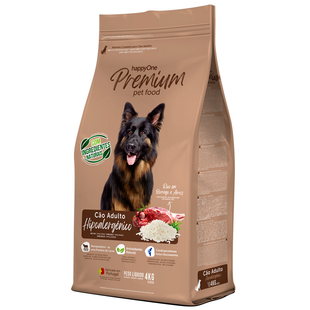 happyOne Premium Adult Dog Hypoallergenic - Сухий гіпоалергенний для дорослих собак з ягням 4 кг